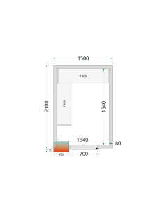 Kylrumspaneler 80 mm - CR 150x210x220