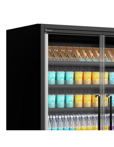 Multideck-kyl för stormarknader - Galaxy+ GP20FGD Black