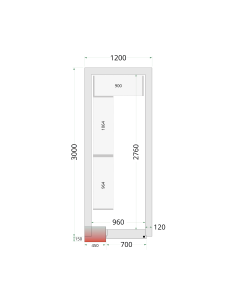 Kylrumspaneler 120 mm - CR 120x300x220