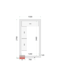 Kylrumspaneler 120 mm - CR 150x270x220