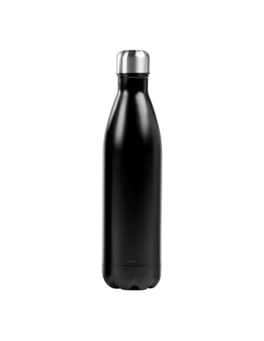 Ståltermos flaska 0,75 L, svart