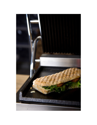 Klämgrill Panini, räfflad
