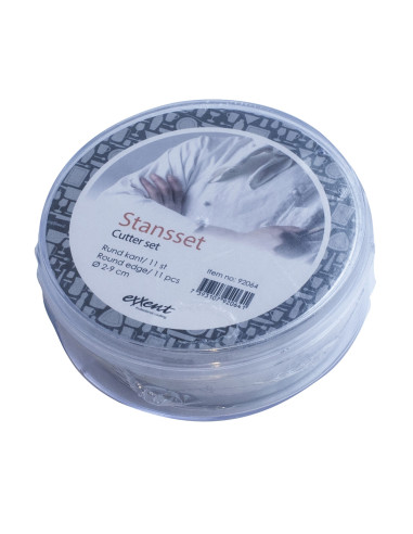 Stansset Ø 2-9 cm, rund 11 st