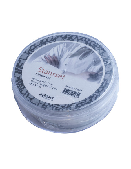 Stansset Ø 2-9 cm, rund 11 st
