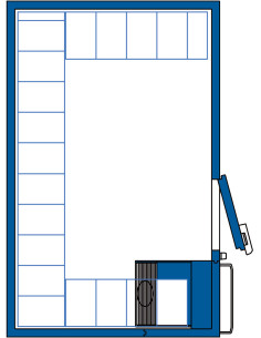 Frysrum, F3321 med maskin 2