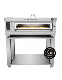 Pizza High Temp P601HT, 1 däck, 6 pizzor, 500°C