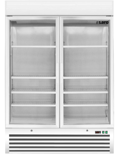 Frysskåp med 2 glasdörrar, modell D 920 - vit