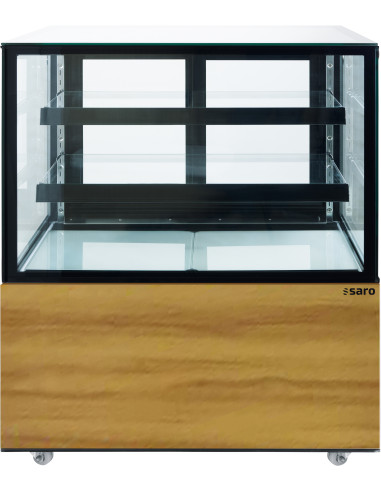 Kakdisplay, trädekor, 300 liter, modell MAXIME