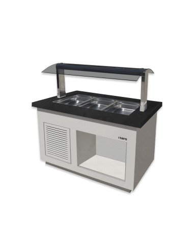 Salladsbar för 3x 1/1 GN, modell PREMIUM LINE SB-K130 vit