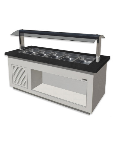 Salladsbar för 5x 1/1 GN, modell PREMIUM LINE SB-K200 vit