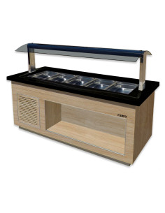 Varmbuffé för 5x 1/1 GN, Modell PREMIUM LINE SB-H200 OAK