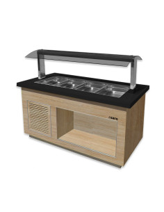 Salladsbar för 4x 1/1 GN, modell PREMIUM LINE SB-K170 OAK