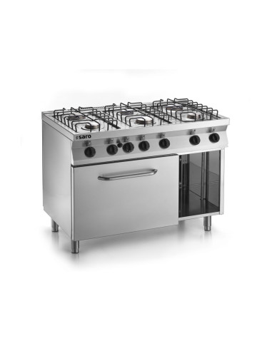 Fast-serien gasspis med elektrisk ugn modell F7/FUG6LE