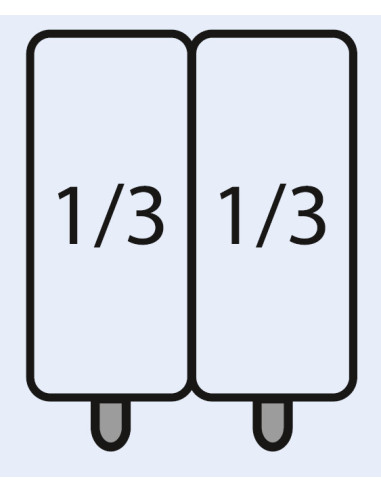 E7/CPCEXC pastakorgset: 2 x 1/3 GN
