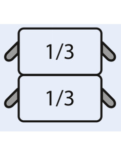 E7/CPCEXE pastakorgset: 2 x 1/3 GN