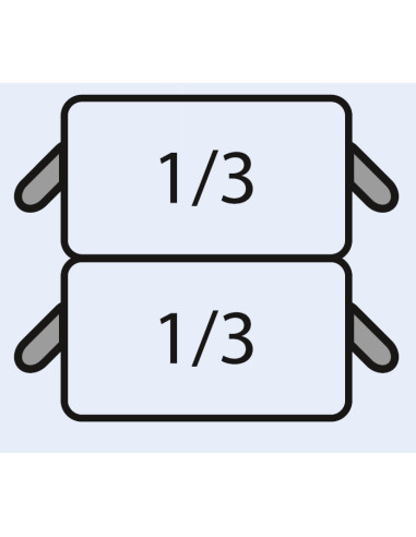 E7/CPCEXE pastakorgset: 2 x 1/3 GN