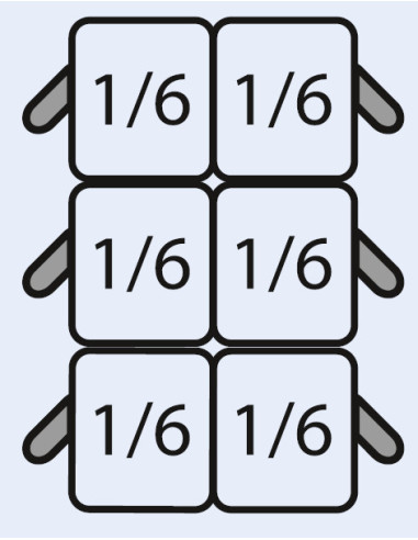 Pastakorgset 6 x 1/6