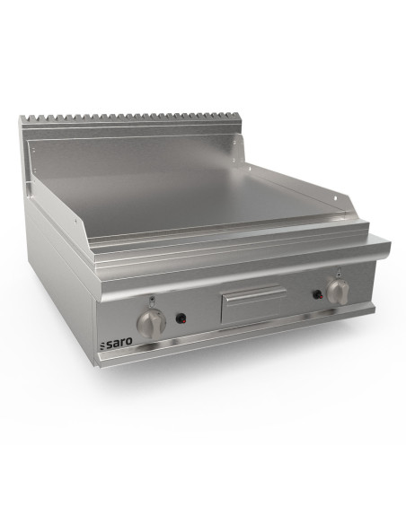Gasgrillplatta 800 mm bred bordsskiva slät modell LQ / FTG4BBL