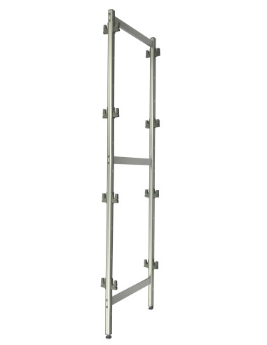 Mittsektion i aluminium för 475 mm djup / höjd 1700 mm