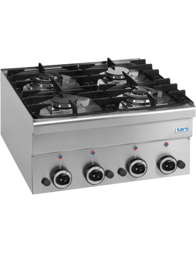 Gasspis, 4 brännare 600 Line bordsmodell G4S6