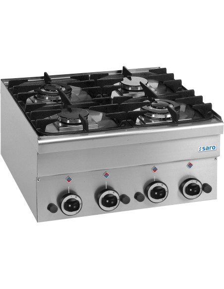 Gasspis, 4 brännare 600 Line bordsmodell G4S6