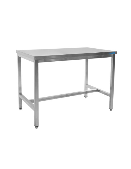 Bord i rostfritt stål utan stativ - B 2000 x D 600 mm