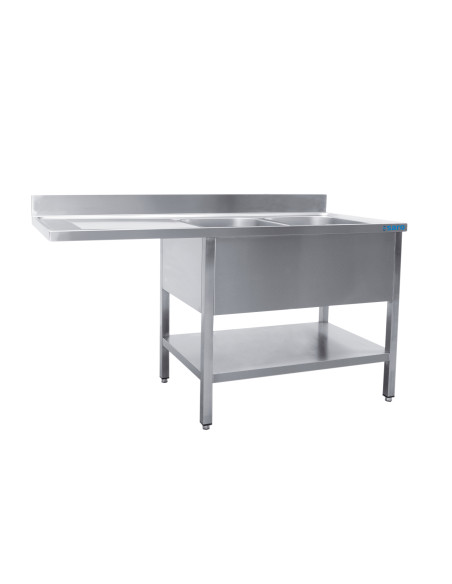 Diskho mitten 2 handfat höger - B 1800 x D 600 mm