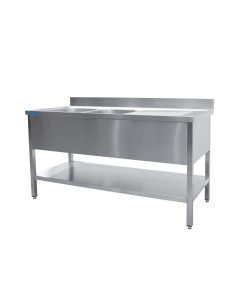 Diskho med 2 hoar, vänster - B 1400 x D 700 mm