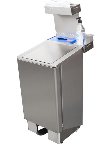 Soptunna i rostfritt stål 60 liter, modell Apollo