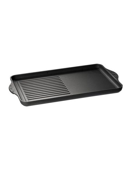 Eurolux Premium grillplatta 43 x 28 x 2,5 cm, halvräfflad