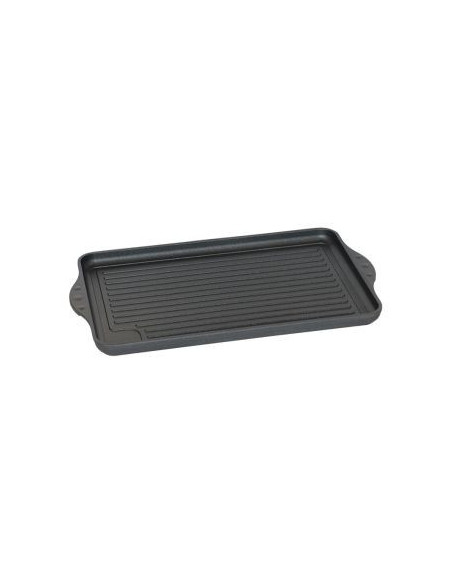 Eurolux Premium grillplatta 43 x 28 x 2,5 cm, räfflad