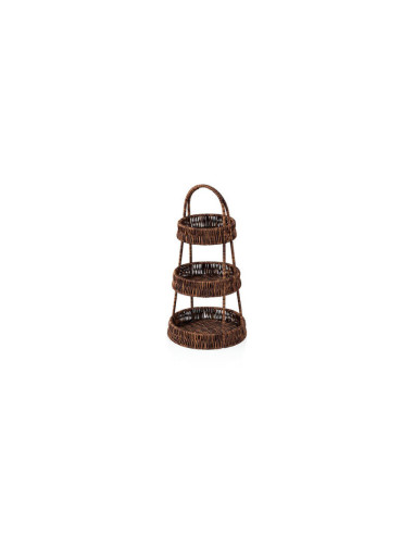 Korg 3 ställning PP brun H 45 cm