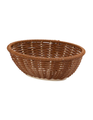 Korg oval brun 230x185x80 mm