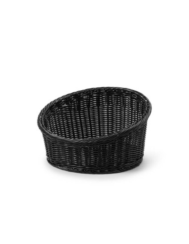 Brödkorg Svart PP plast. rund  D36cm, H20cm