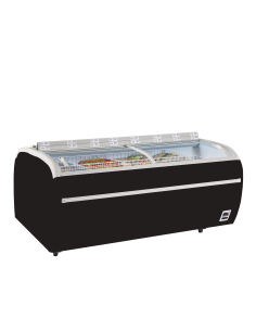 Svart kyl-/frysbox stormarknad - TWIN 220B-CF