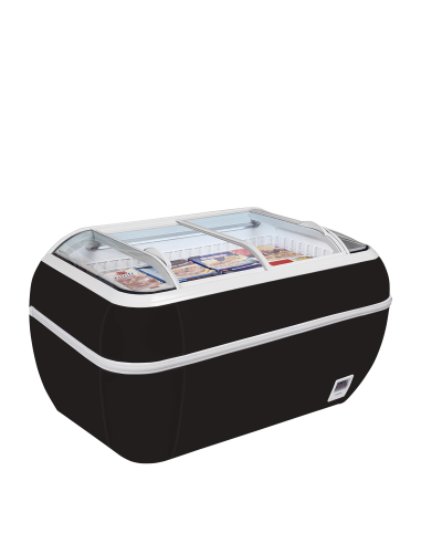 Svart frysbox stormarknad - TWIN HEAD B-F