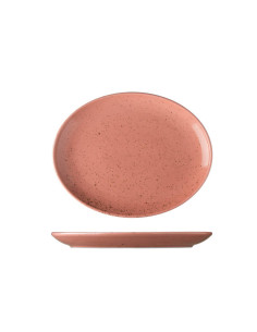 Lifestyle tallrik oval terracotta 2