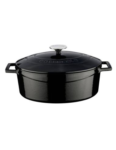 Lava Gjutjärnsgryta Oval Svart 4,67L