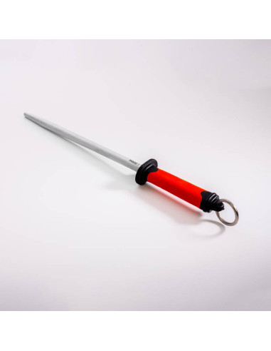 Pirge DUO Skärpstål rund L 30 cm Röd